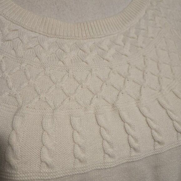 Talbots Cashmere blend Cream Scoop Neck Sweater Size XL casual - Picture 3 of 9